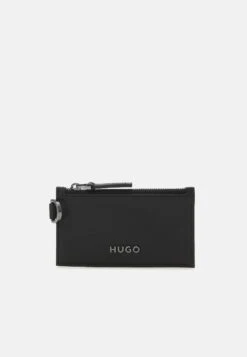 Hugo Myles Card Hold Zip Unisex - Wallet - Black