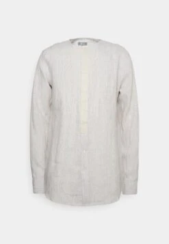 Contrast Placket Shirt - Shirt - Cream