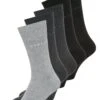 ESPRIT Solid-Mix 5-Pack Sustainable Cotton-Mix - Socks - Black
