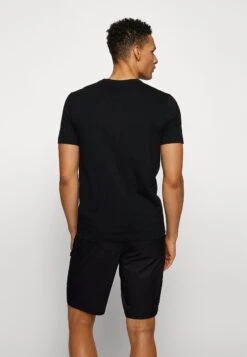 Boss Tee Curved - Basic T-Shirt - Black -Clothing Sale Store 06b5ccfb1653448580553b64dfd4a46f