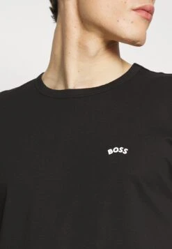 Boss Tee Curved - Basic T-Shirt - Black -Clothing Sale Store 12f04f96399f4e00b8ec123a9e4b8433