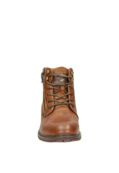 Mustang Lace-Up Ankle Boots - Cognac -Clothing Sale Store 13654910eec54d78995ab71903c986fb