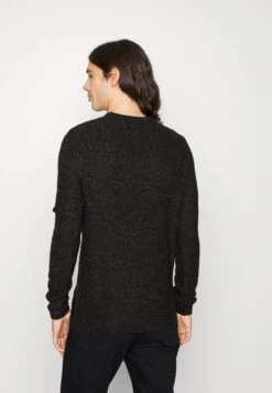 Jack & Jones Jjedamian Crew Neck - Jumper - Black -Clothing Sale Store 151d14393e9a428eac30ab1f4120fdf8