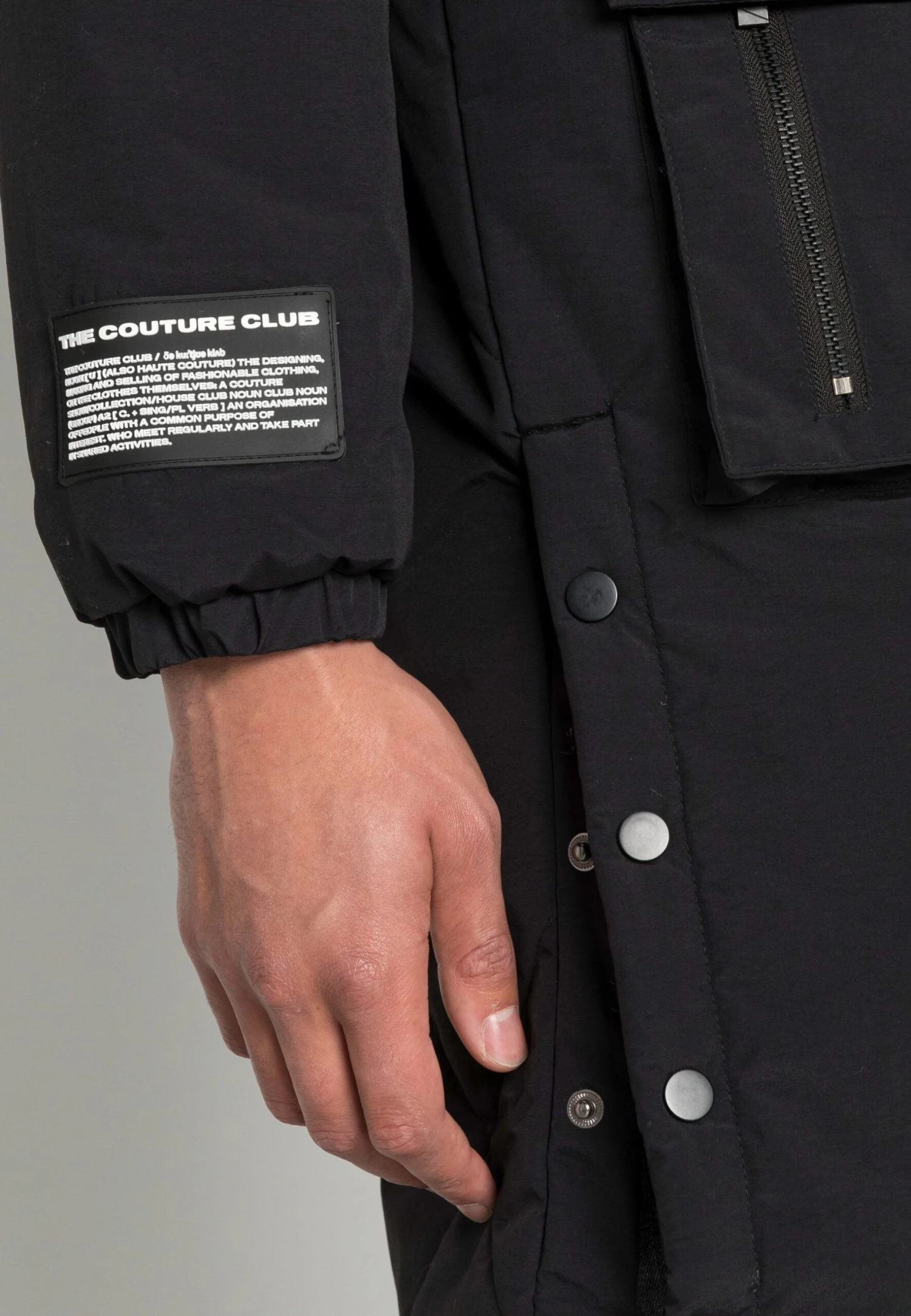 Fur Hooded Longline- Parka - Black 6 Fur Hooded Longline- Parka - Black - Image 6