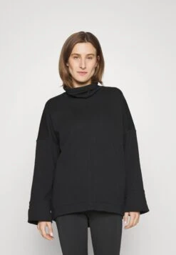 Athleta Cozy Karma Funnel Neck Sweatshirt - Sweatshirt - Black