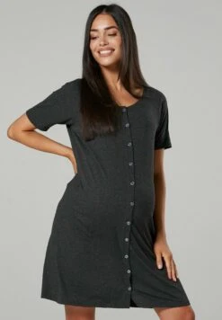 Happy Mama Maternity Breastfeeding 2-Pack - Nightie - Graphite MelangeGrey Melange With Stars -Clothing Sale Store 1993adada6a4460fabf26aba47b65355