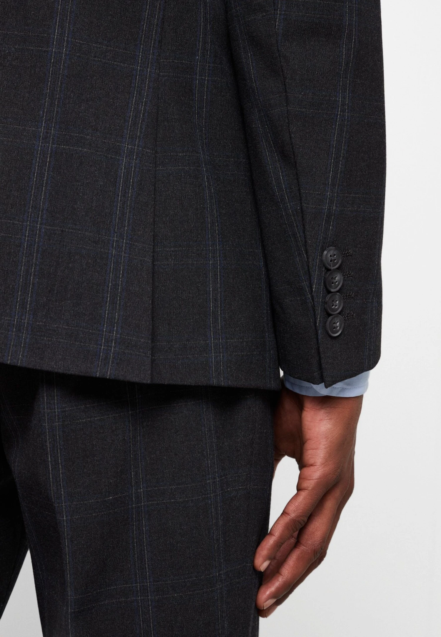 Selected Homme Slhslim Mylologan Single Breasted Set - Suit - Dark Check 11 Selected Homme Slhslim Mylologan Single Breasted Set - Suit - Dark Check - Image 11