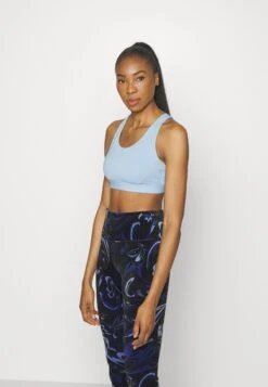 Athleta Ultimate Ease Bra D-Dd - Medium Support Sports Bra - Heron Blue