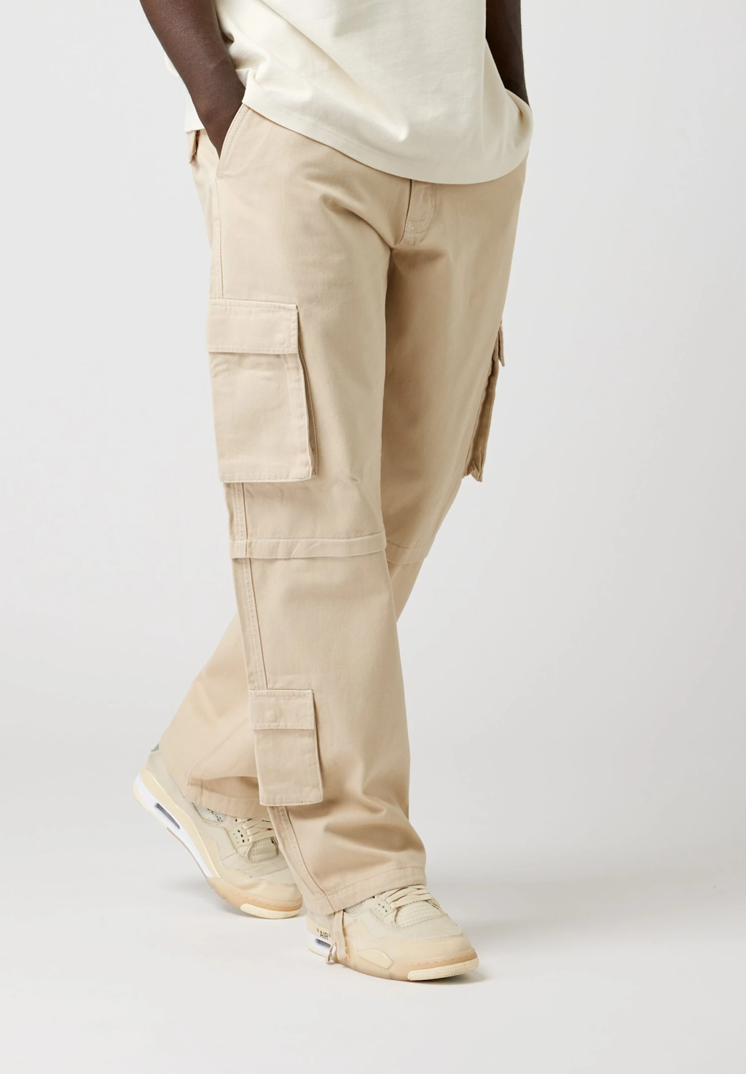 Baggy Pants - Cargo Trousers - Beige 1 Baggy Pants - Cargo Trousers - Beige