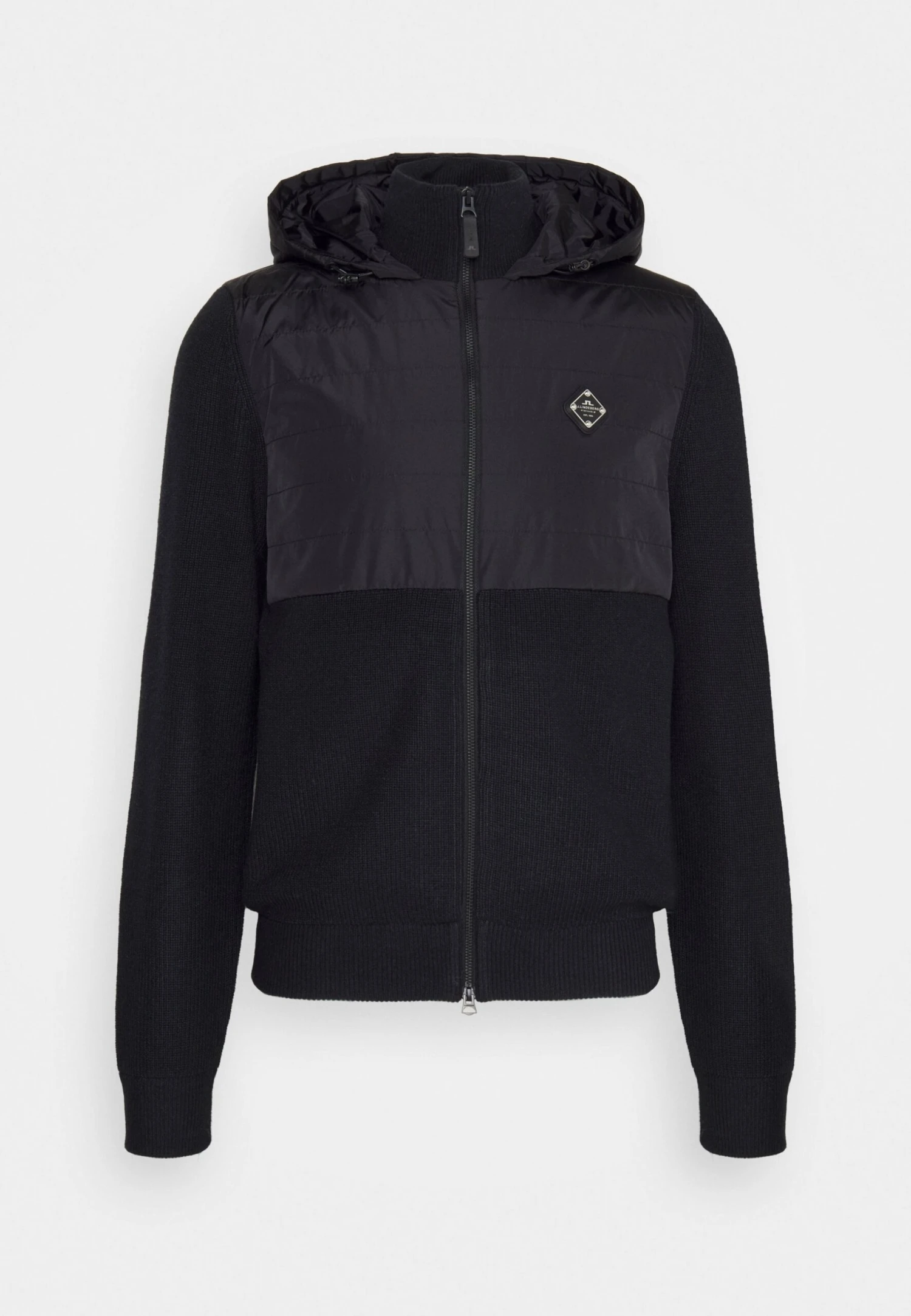 J.Lindeberg Perry Hybrid Hood Jacket - Cardigan - Black 6 J.Lindeberg Perry Hybrid Hood Jacket - Cardigan - Black - Image 6