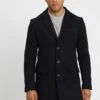 Pier One Classic Coat - Dark Blue