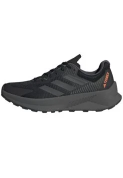 Adidas TERREX Terrex Soulstride Flow- Trail Running Shoes - Core Black Grey Six Impact Orange