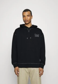Lee Loose Seasonal Hoodie - Hoodie - Washed Black