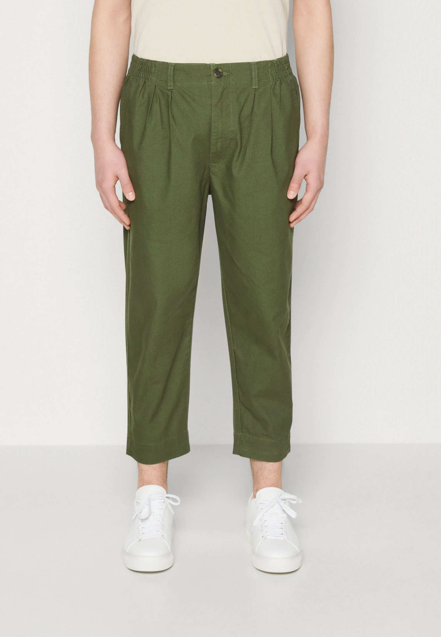 Pier One Trousers - Olive 1 Pier One Trousers - Olive