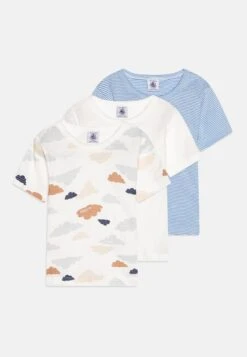 PETIT BATEAU Tee 3 Pack - Print T-Shirt - White
