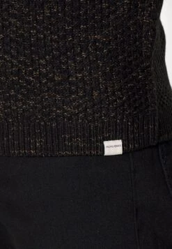 Jack & Jones Jjedamian Crew Neck - Jumper - Black -Clothing Sale Store 234fcde8cac94799afcd2df300c75924