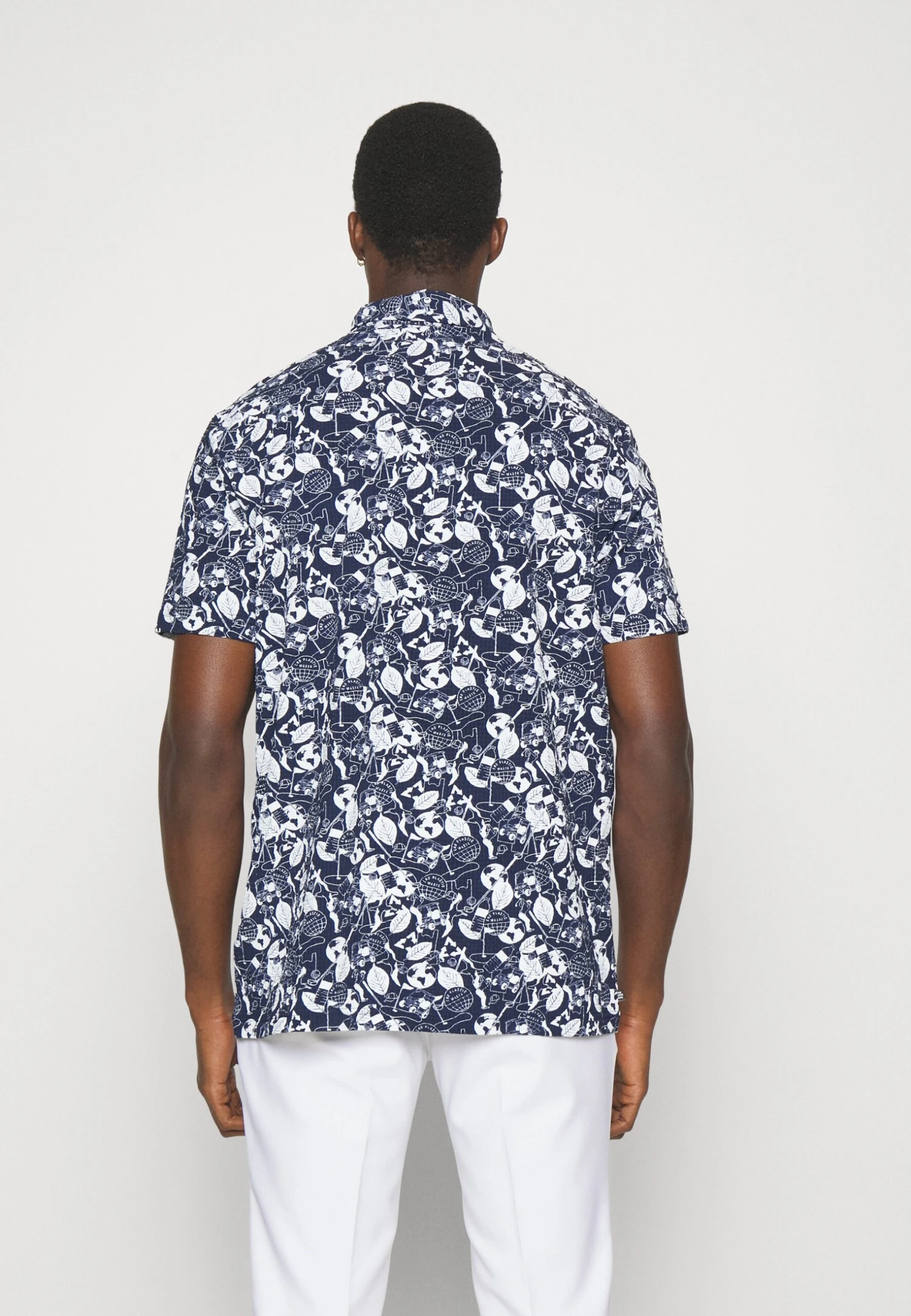 Adidas Golf Playgreen- Polo Shirt - Collegiate Navy/White 3 Adidas Golf Playgreen- Polo Shirt - Collegiate Navy/White - Image 3