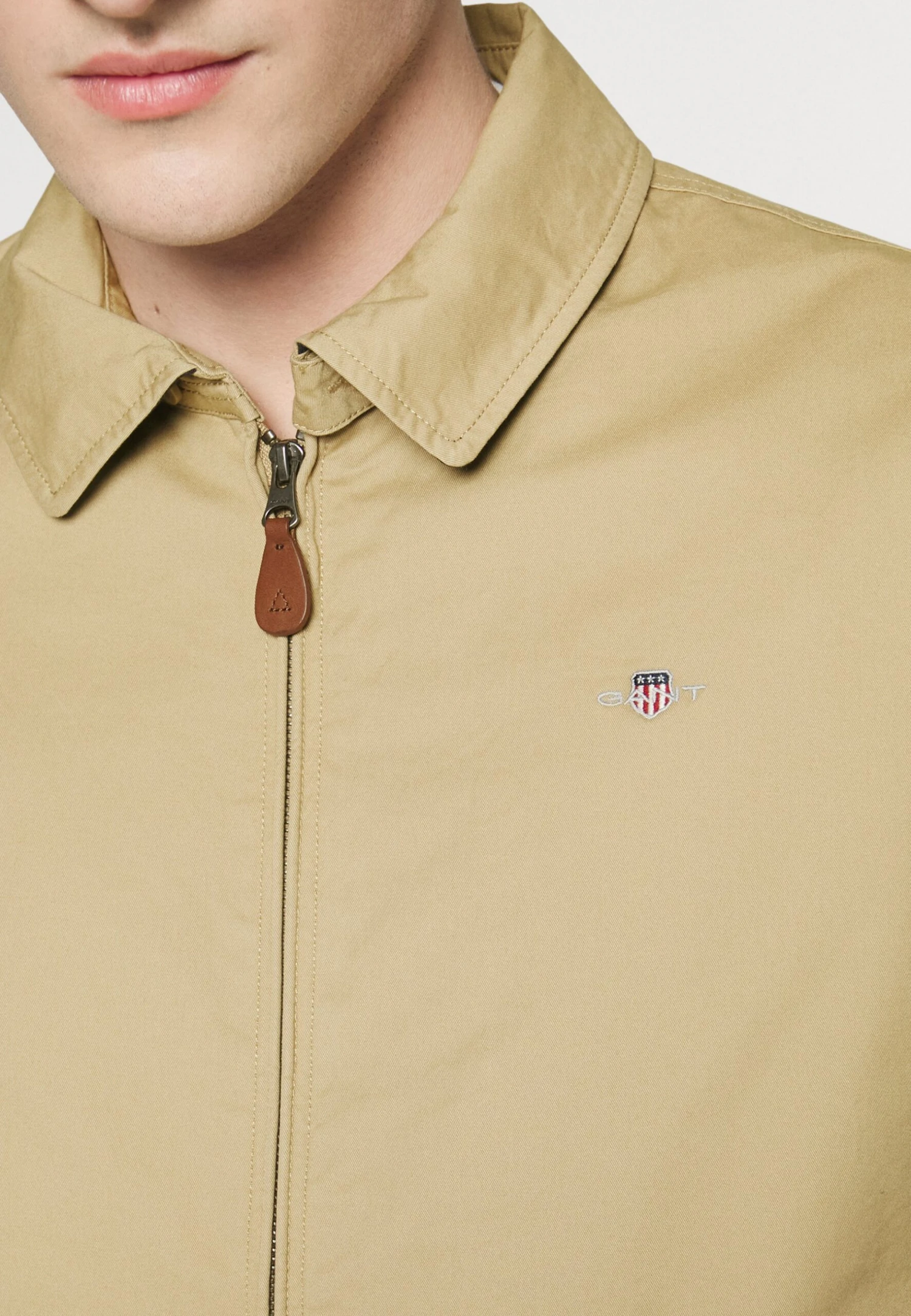 Gant Summer Jacket - Dark Khaki 5 Gant Summer Jacket - Dark Khaki - Image 5