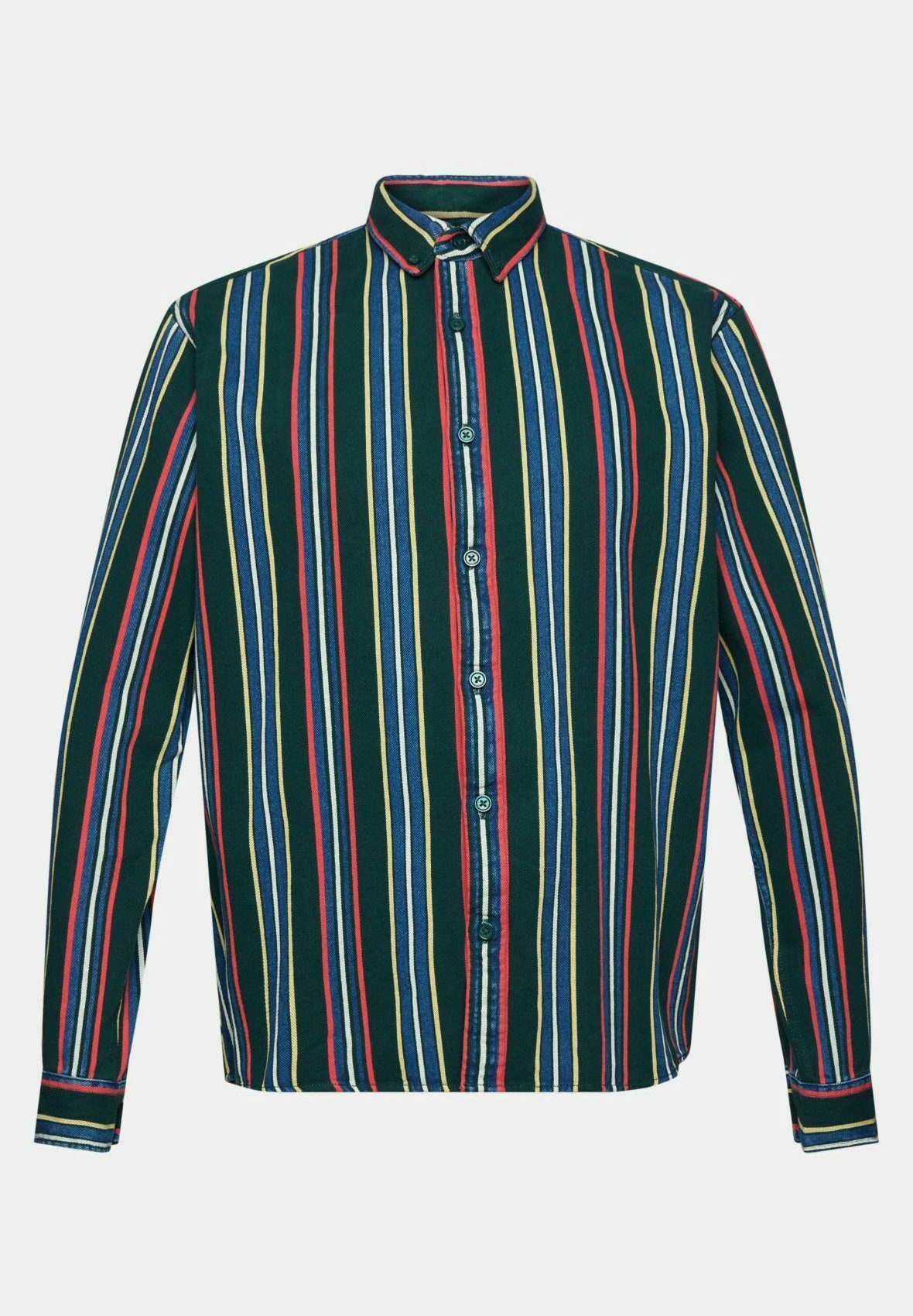 Edc By Esprit Mit Streifen - Shirt - Dark Teal Green 9 Edc By Esprit Mit Streifen - Shirt - Dark Teal Green - Image 9