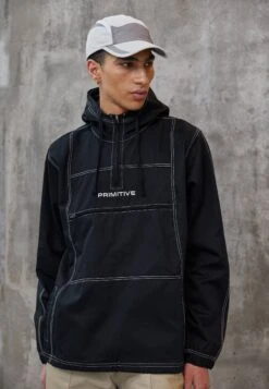 PRIMITIVE Concord Anorak Jacket - Windbreaker - Black