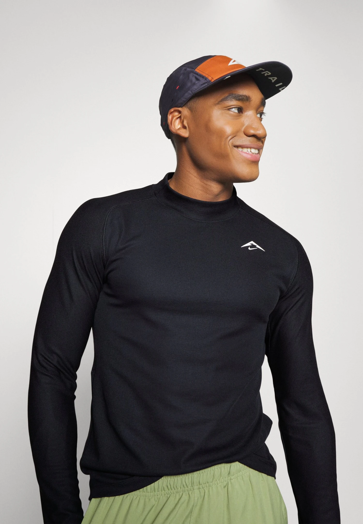 Nike Performance M Df Trail Ls- Long Sleeved Top - Black/White 4 Nike Performance M Df Trail Ls- Long Sleeved Top - Black/White - Image 4