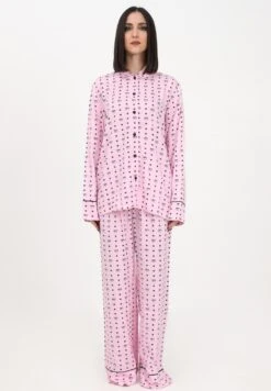 Chiara Ferragni Long Button-Up Pajamas - Pyjamas - Fantasy Print Pink