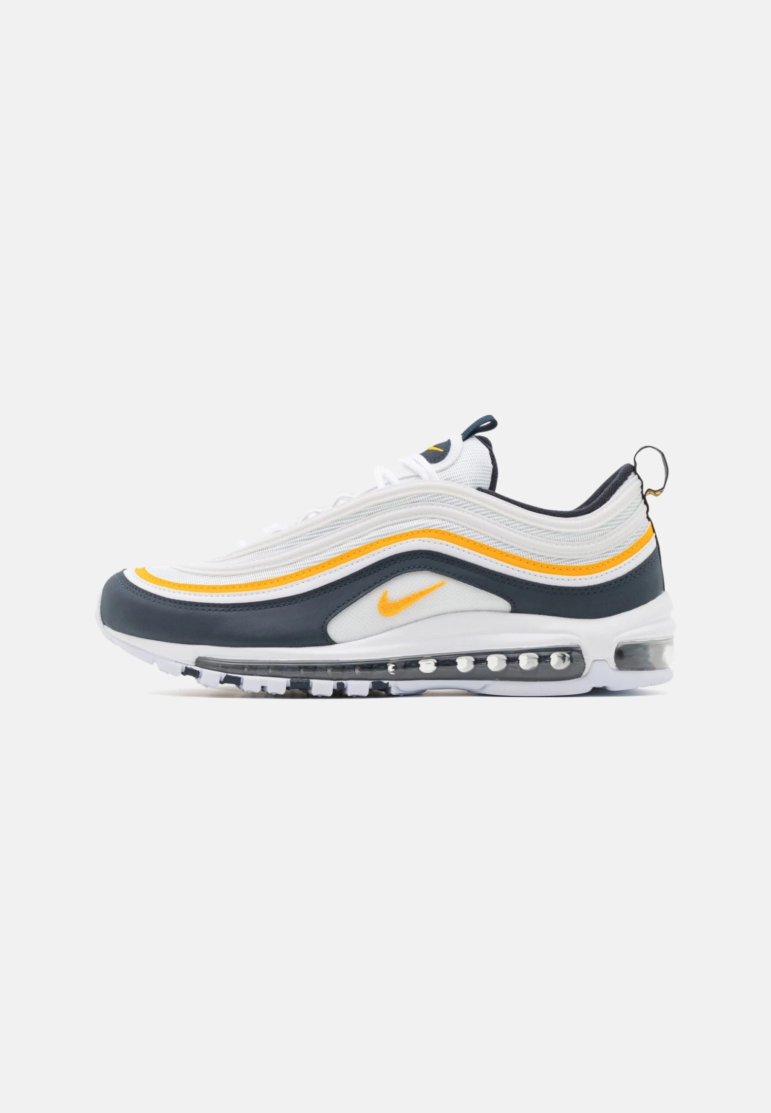 Nike Sportswear Air Max 97 - Trainers - White/University Gold/Dark Obsidian 1 Nike Sportswear Air Max 97 - Trainers - White/University Gold/Dark Obsidian