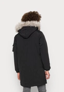 Fur Hooded Longline- Parka - Black 8 Fur Hooded Longline- Parka - Black -Clothing Sale Store 316ede7da9554f0a9a662d75105b3b8a