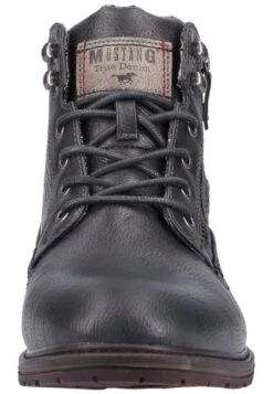 Mustang Lace-Up Ankle Boots - Graphite -Clothing Sale Store 320bf6a3561b4c398217a2667fe220fb
