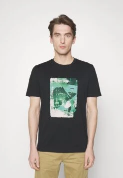 Boss Teabstract - Print T-Shirt - Black