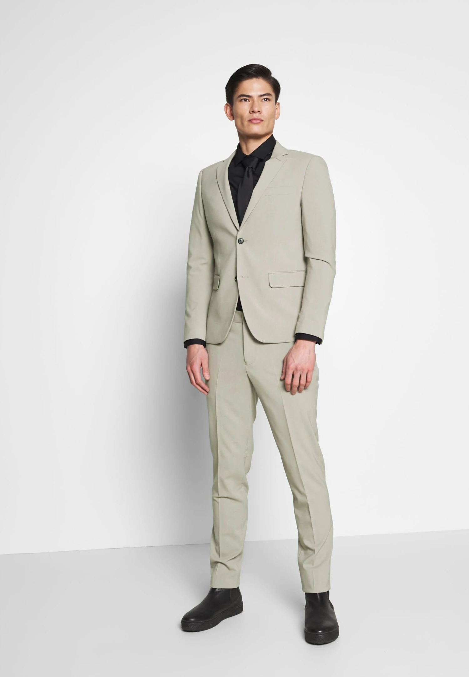 Lindbergh Slim Fit Plain Mens Suit - Suit - Sand 2 Lindbergh Slim Fit Plain Mens Suit - Suit - Sand - Image 2