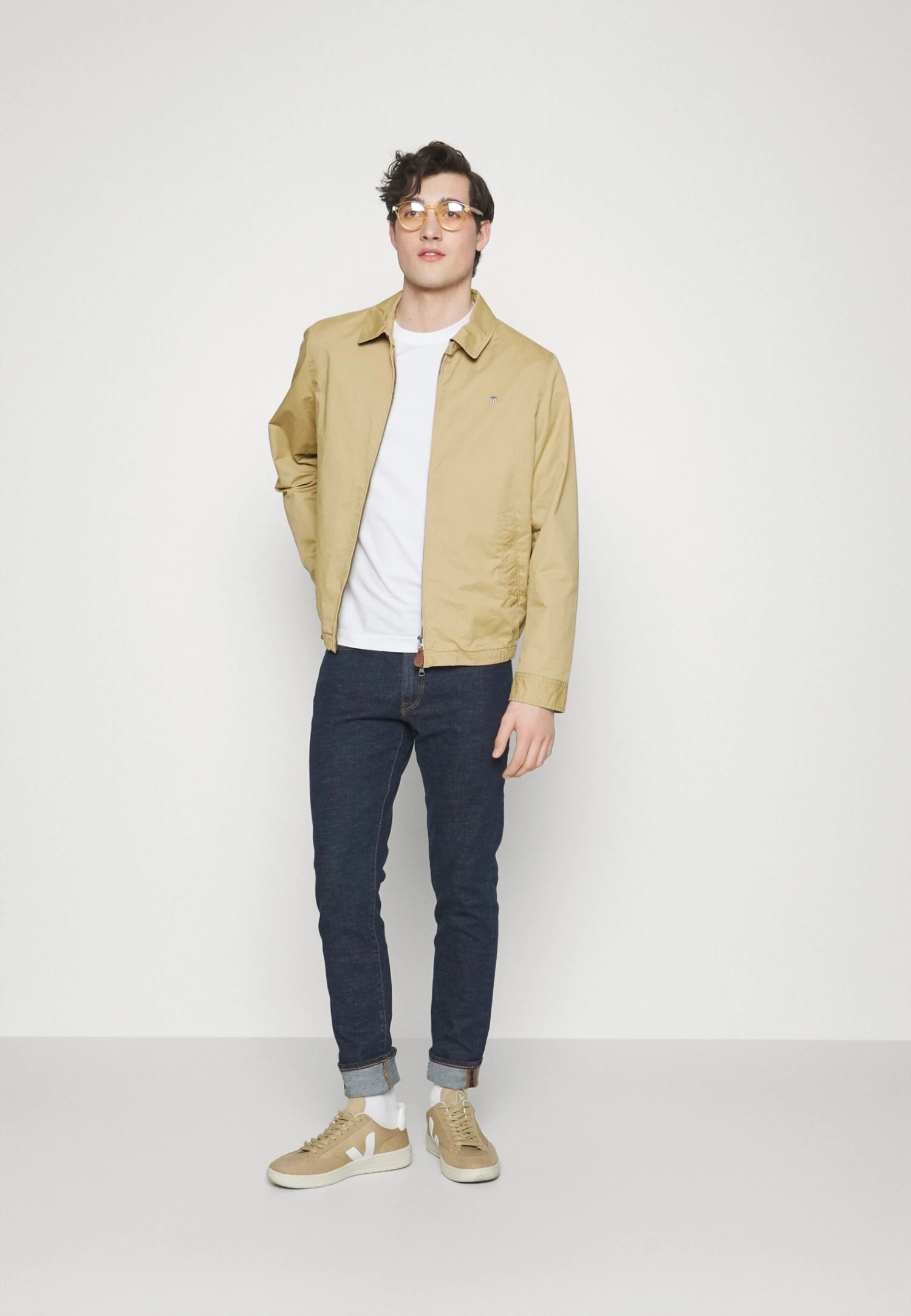 Gant Summer Jacket - Dark Khaki 2 Gant Summer Jacket - Dark Khaki - Image 2