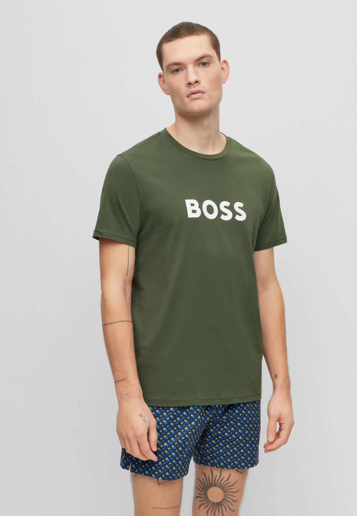 Boss Rn - Print T-Shirt - Dark Green 1 Boss Rn - Print T-Shirt - Dark Green