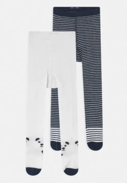 Baby 2 Pack Unisex - Tights - White/Dark Blue