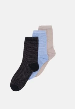 Becksöndergaard Dover Stripe Sock 3 Pack - Socks - Night Sky/Eventide/Violet Ice