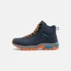 Hi-Tec Raven Mid Wp - Hiking Shoes - Light Navy/Navy/Orange/Sapphire