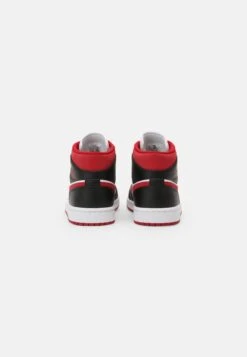 Air Jordan 1 Mid - High-Top Trainers - White/Gym Red/Black -Clothing Sale Store 52b561b1e7eb4e6aa0912193ab653b1c