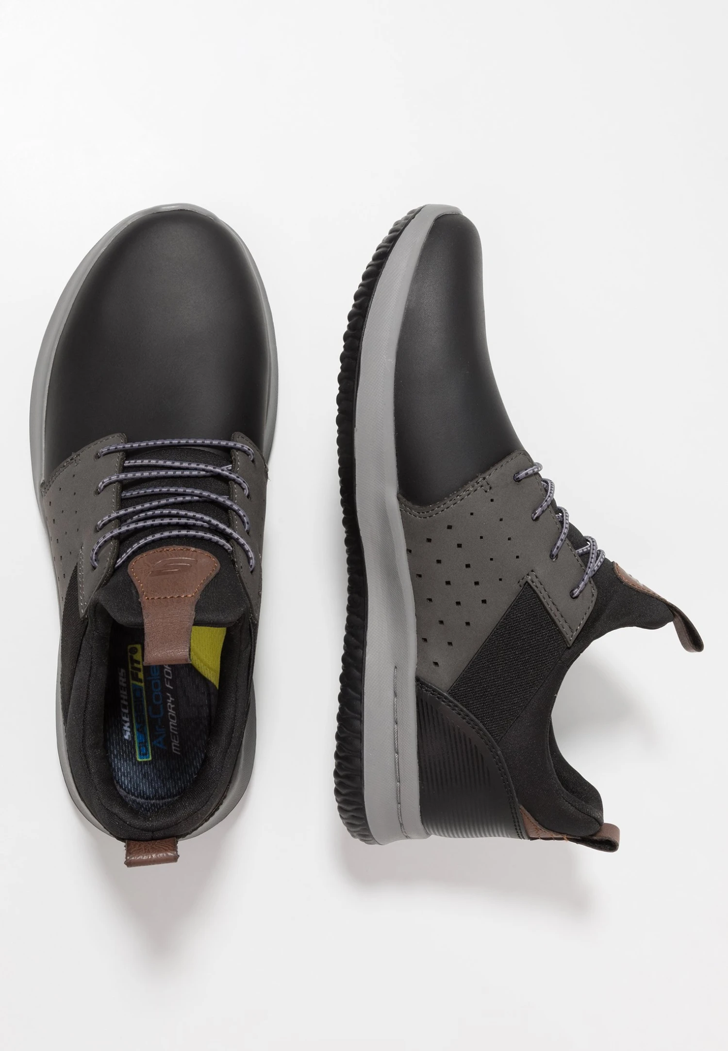 Skechers Delson Axton - Slip-Ons - Black/Gray 2 Skechers Delson Axton - Slip-Ons - Black/Gray - Image 2