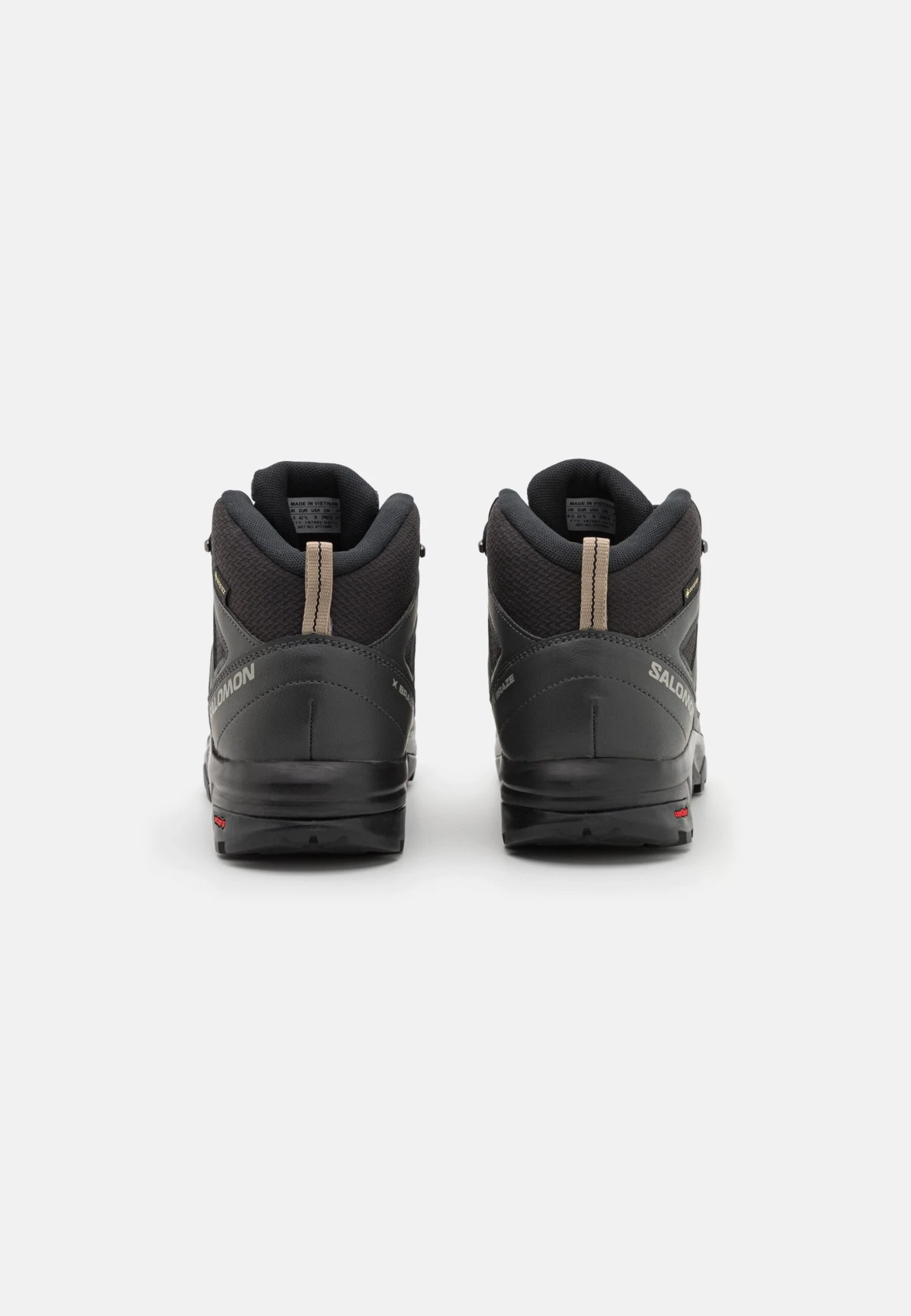 Salomon X Braze Mid Gtx - Hiking Shoes - Black/Phantom/Vintage Khaki 3 Salomon X Braze Mid Gtx - Hiking Shoes - Black/Phantom/Vintage Khaki - Image 3