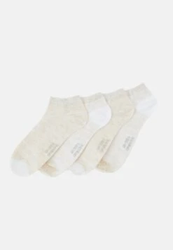 Camano Online Women Feeling Mini Stripes Sneaker 4 Pack - Trainer Socks - White