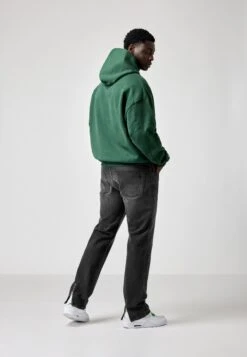 Back Zipped - Bootcut Jeans - Black/Grey -Clothing Sale Store 604f3e44d5184ae9b76257eceae40c83