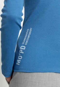 Marc O'Polo DENIM RoundneckPlaced Print - Long Sleeved Top - Blue Steel -Clothing Sale Store 621ae503396f4a8ebc8bafde9a9aabe3