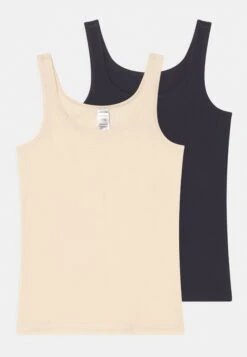 Schiesser 2 Pack - Undershirt - Dark Blue/Beige