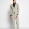 Lindbergh Slim Fit Plain Mens Suit - Suit - Sand