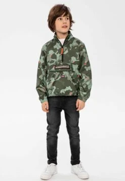 Minoti Camo - Light Jacket - Khaki Black