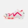 Puma Future Ultimate Fg/Ag - Moulded Stud Football Boots - White/Fire Orchid
