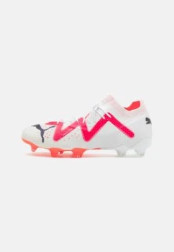 Puma Future Ultimate Fg/Ag - Moulded Stud Football Boots - White/Fire Orchid