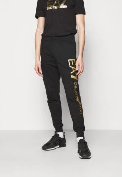 EA7 Emporio Armani Trouser - Tracksuit Bottoms - Black/Gold