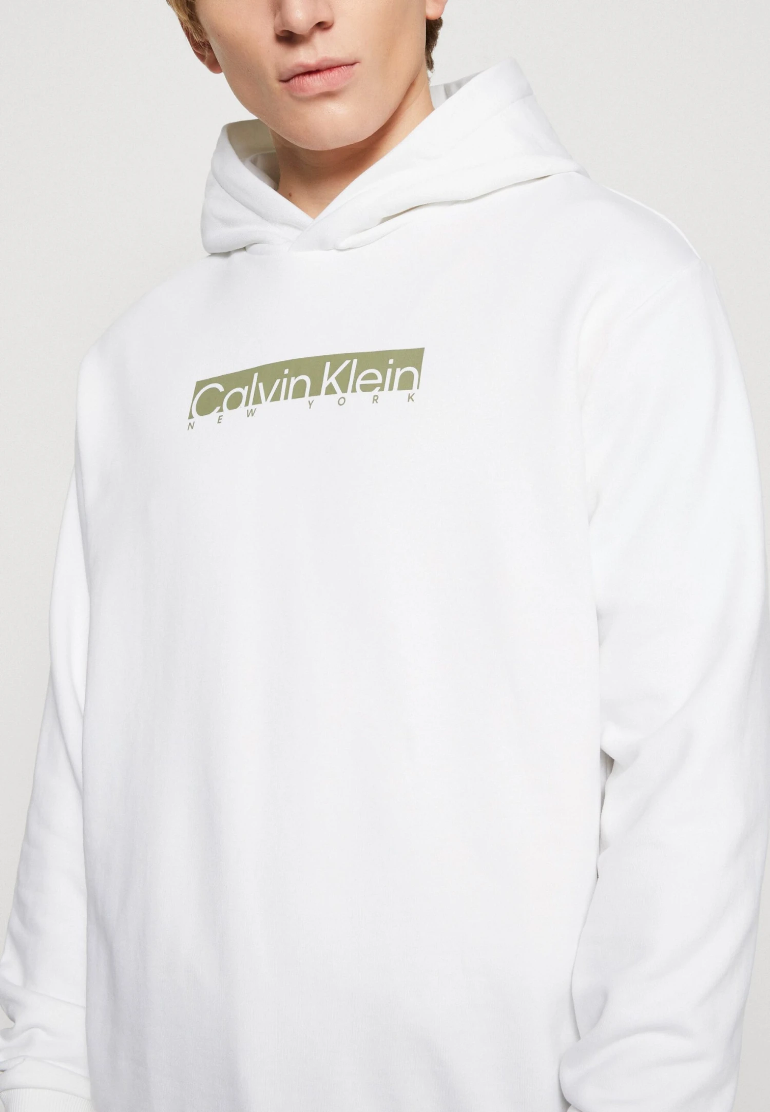 Calvin Klein New York Box Logo - Hoodie - Bright White 6 Calvin Klein New York Box Logo - Hoodie - Bright White - Image 6