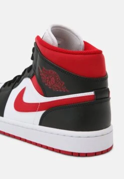 Air Jordan 1 Mid - High-Top Trainers - White/Gym Red/Black -Clothing Sale Store 75a59234f4c4492888877f182f2ece8f